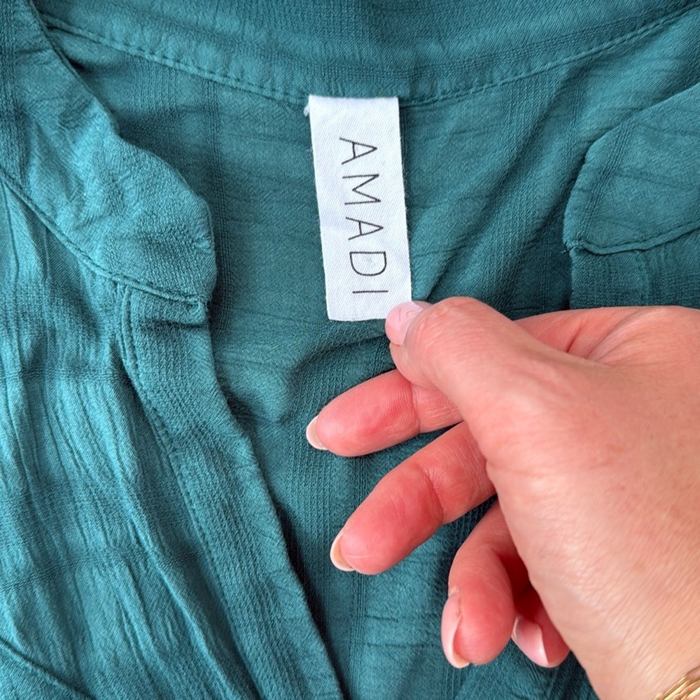 Anthropologie Amadi Rossi embossed ruffle shift dress - Picture 6 of 11